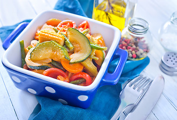 Image showing baked vegetables