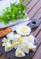 Image showing boiled eggs