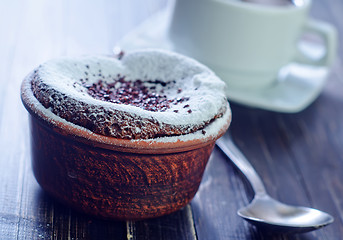 Image showing chocolate souffle