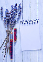 Image showing lavender on a table