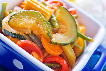 Image showing baked vegetables