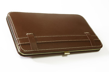 Image showing Leather manicure case