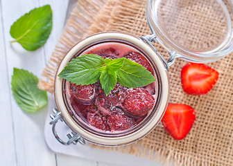 Image showing strawberry jam