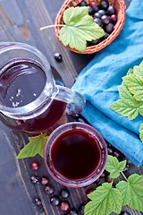 Image showing black currant juice