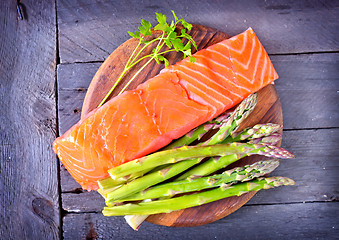 Image showing raw salmon