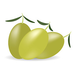 Image showing Green Olives