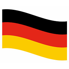 Image showing Germany flag rippled
