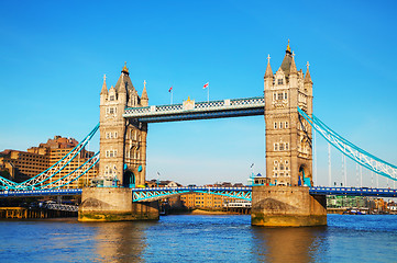 Image showing Tower bridge in London, Great Britain