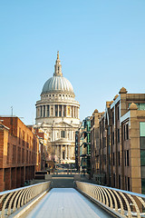 Image showing Saint Paul\'s cathedral in London