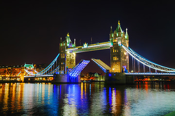 Image showing Tower bridge in London, Great Britain