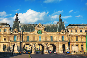 Image showing Entrance to the Louvre in Paris