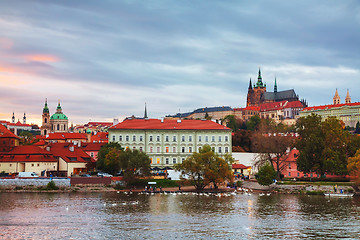 Image showing Old Prague cityscape overview