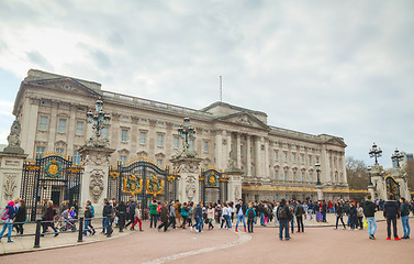 Image showing Buckingham palace in London, Great Britain