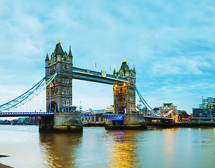 Image showing Tower bridge in London, Great Britain