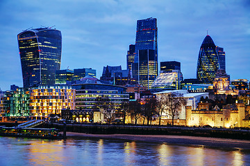 Image showing London city at the night time