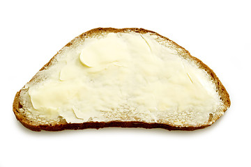 Image showing Wholemeal bread with butter