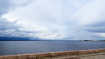 Image showing Onego lake harbour in summer