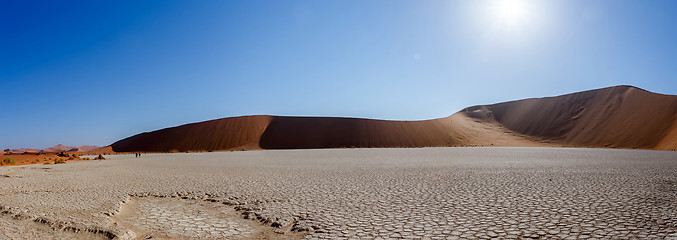 Image showing beautiful landscape of Hidden Vlei in Namib desert panorama