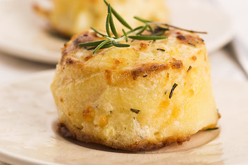 Image showing potato gratin with fresh rosemary