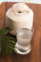 Image showing Coconut and coconut water