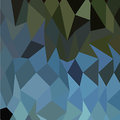Image showing Blue Sapphire Abstract Low Polygon Background
