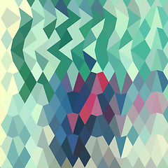 Image showing Myrtle Green Abstract Low Polygon Background