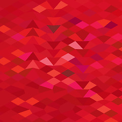 Image showing Imperial Red Abstract Low Polygon Background