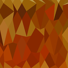 Image showing Pastel Orioles Orange Abstract Low Polygon Background