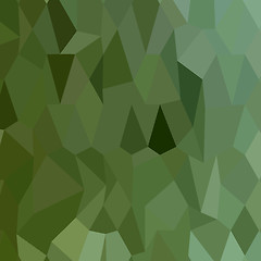 Image showing Tea Green Abstract Low Polygon Background