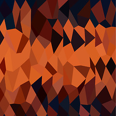 Image showing Persimmon Orange Abstract Low Polygon Background