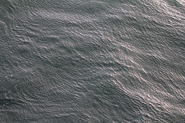 Image showing Unusual wave ripples on water cold Arctic sea