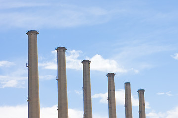 Image showing Smoke stacks