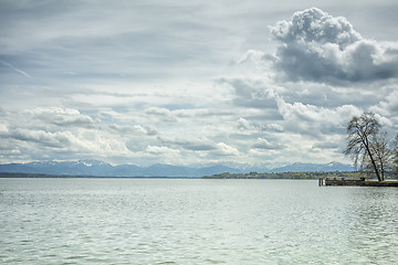 Image showing Clouds at the Alps