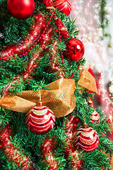 Image showing Christmas tree closeup