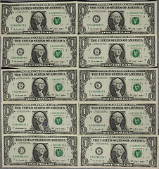 Image showing Dollar notes 1 Dollar