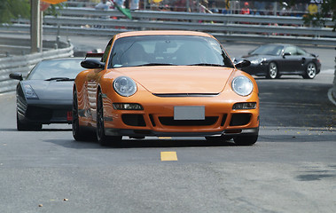 Image showing Orange, German sports car