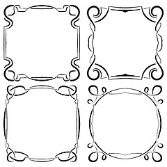 Image showing Vector set of four beautiful framework