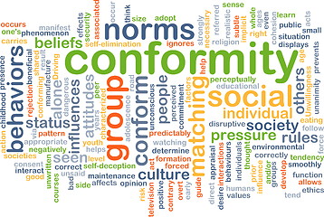 Image showing Conformity background concept