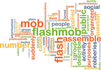 Image showing Flash mob background concept