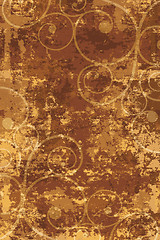Image showing Vector background in grunge style. The damaged surface