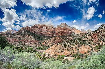 Image showing Colorful Zion Canyon National Park Utah