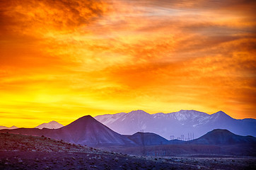 Image showing sunrise over colorado rocky mountains