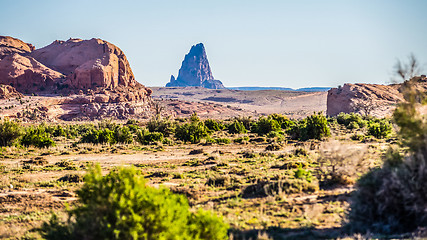 Image showing El Capitan Peak just north of Kayenta Arizona in Monument Valley