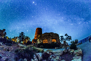 Image showing Watchtower Over the Grand Canyon   Arizona