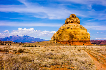 Image showing Church rock US highway 163 191 in Utah east of Canyonlands Natio