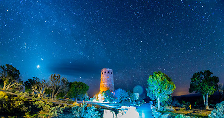 Image showing Watchtower Over the Grand Canyon   Arizona