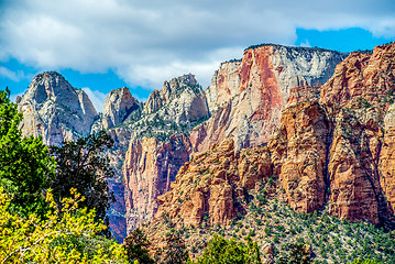 Image showing Colorful Zion Canyon National Park Utah