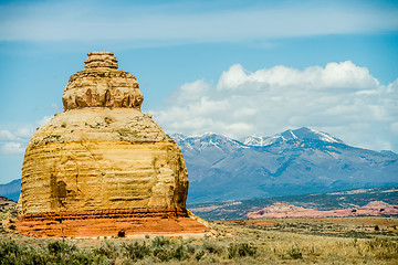 Image showing Church rock US highway 163 191 in Utah east of Canyonlands Natio