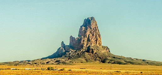 Image showing El Capitan Peak just north of Kayenta Arizona in Monument Valley