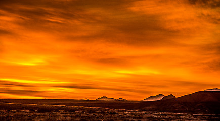 Image showing sunrise over colorado rocky mountains